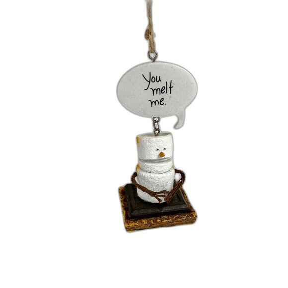 Midwest-CBK The Original S'mores Toasted Christmas Resin Ornament You Melt Me 4" - Picture 1 of 9